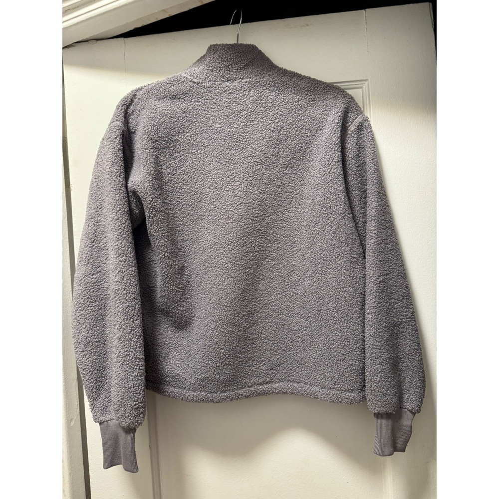 Free Assembly Womens Purple Sherpa Fleece Quarter Zip Pullover XS WKN00043 - Picture 2 of 4